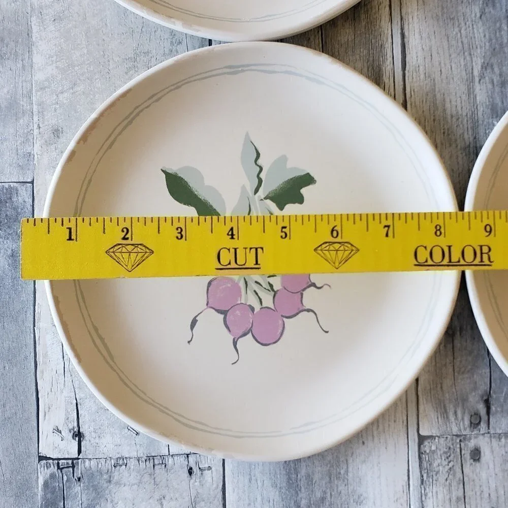 NWT – Threshold (Set of 4) Melamine Plates - Bunch of Radishes